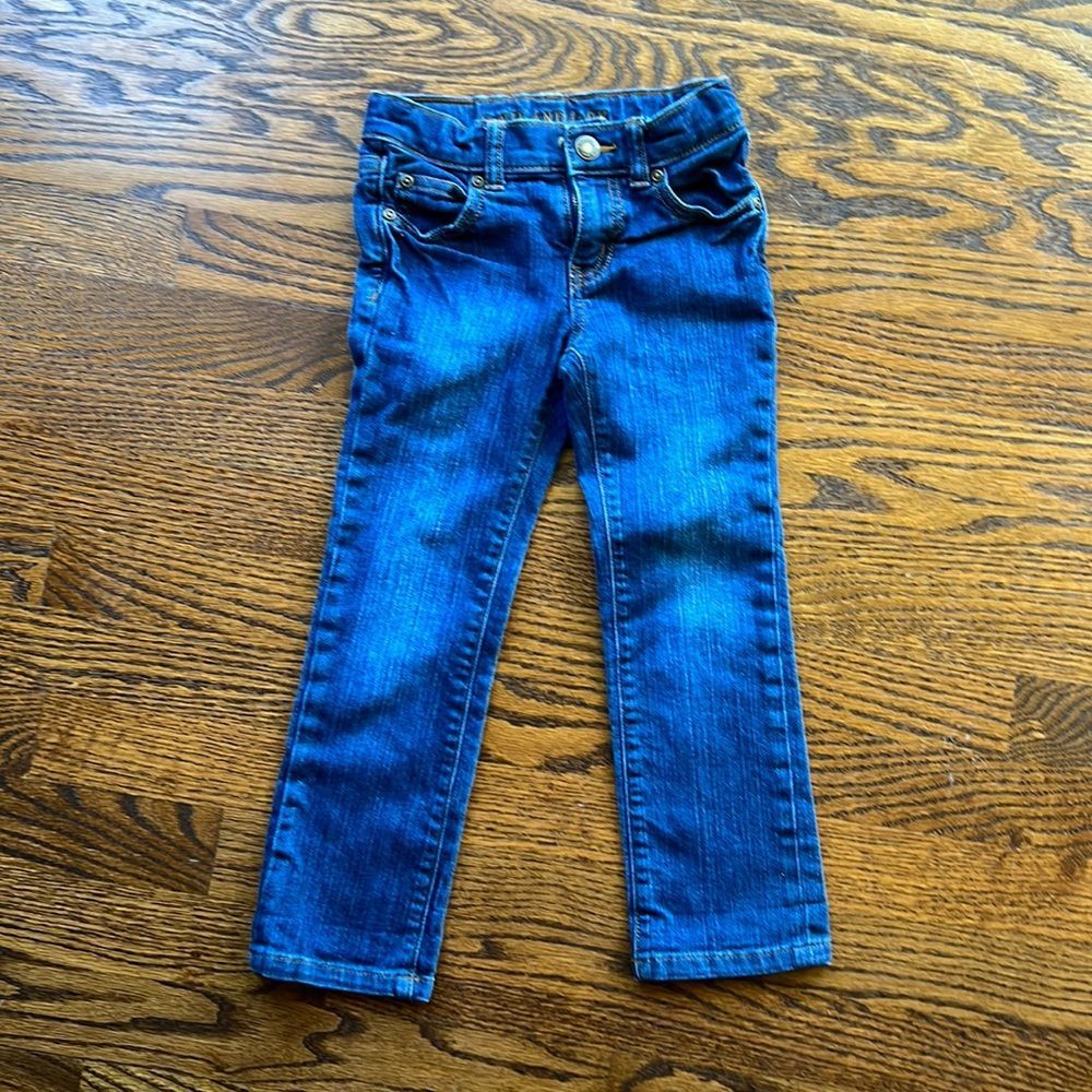 Like🆕JANIE & JACK blue Jeans boys size 4 - Picture 2 of 5